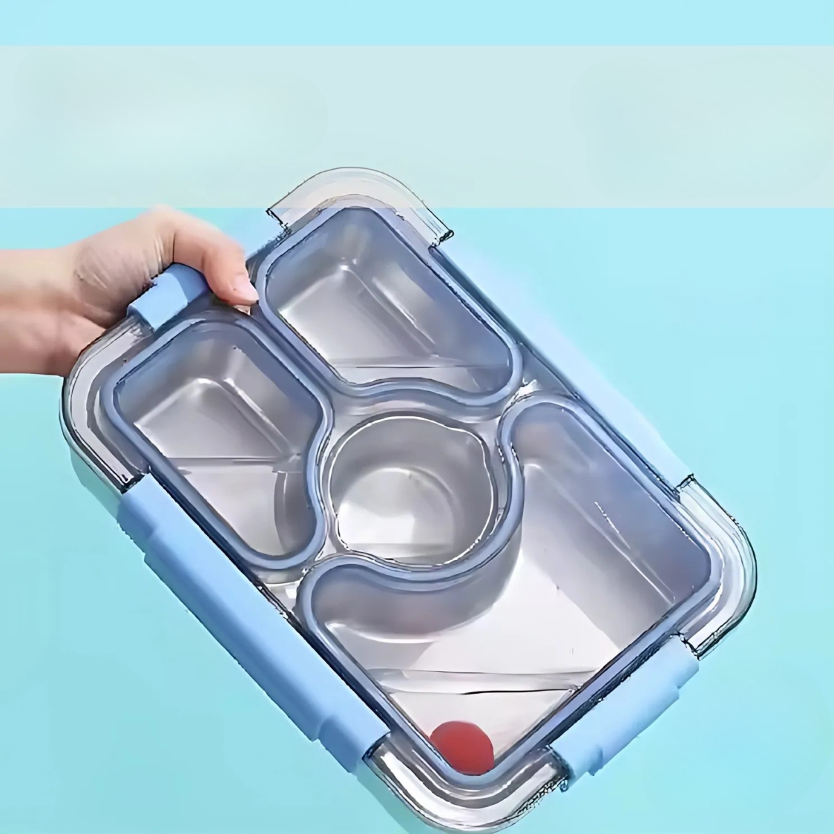 Stainless Steel Lunch Box (Green) – Leak-Proof & Eco-Friendly