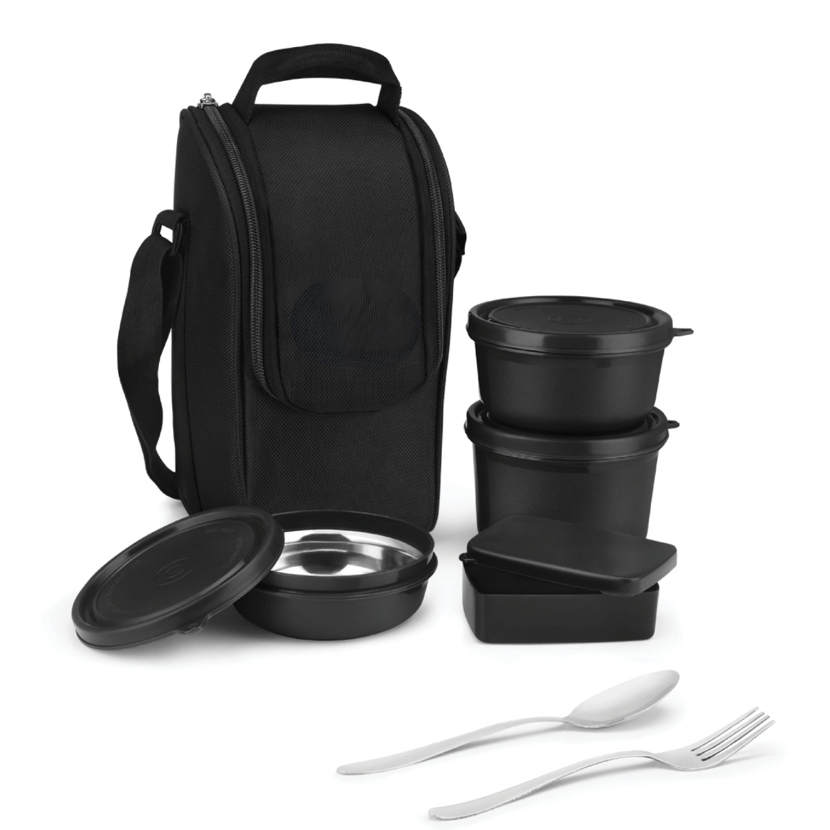 Meal Master Stainless Steel Lunch Box (Microwave Safe) – Black