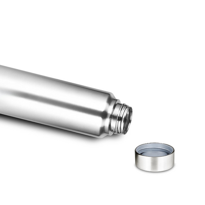 Stainless Steel Spring Hydrate Matt Finish Water Bottle (1000ml, Silver, Pack of 2)